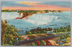 Niagara Falls From Michigan Central Train, Vintage Post Card.