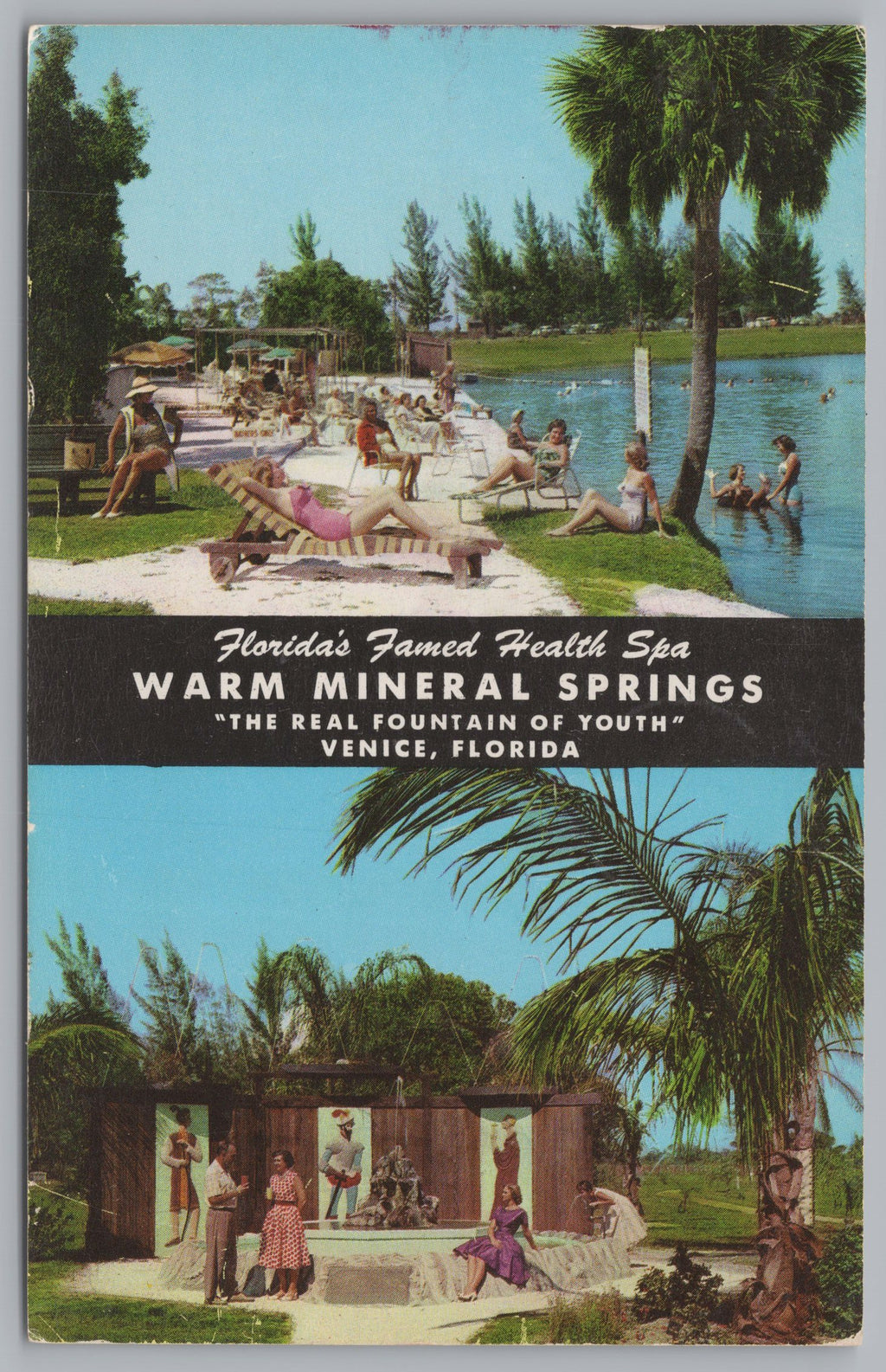 Florida’s Famed Health Spa, Vintage Post Card.