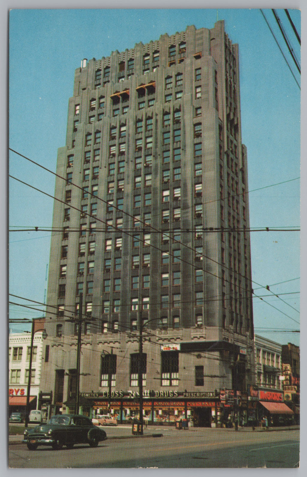 Central Tower Building, Youngstown, Ohio, Vintage Post Card.
