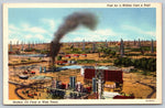 Modern Oil Field In West Texas, USA, Vintage Post Card