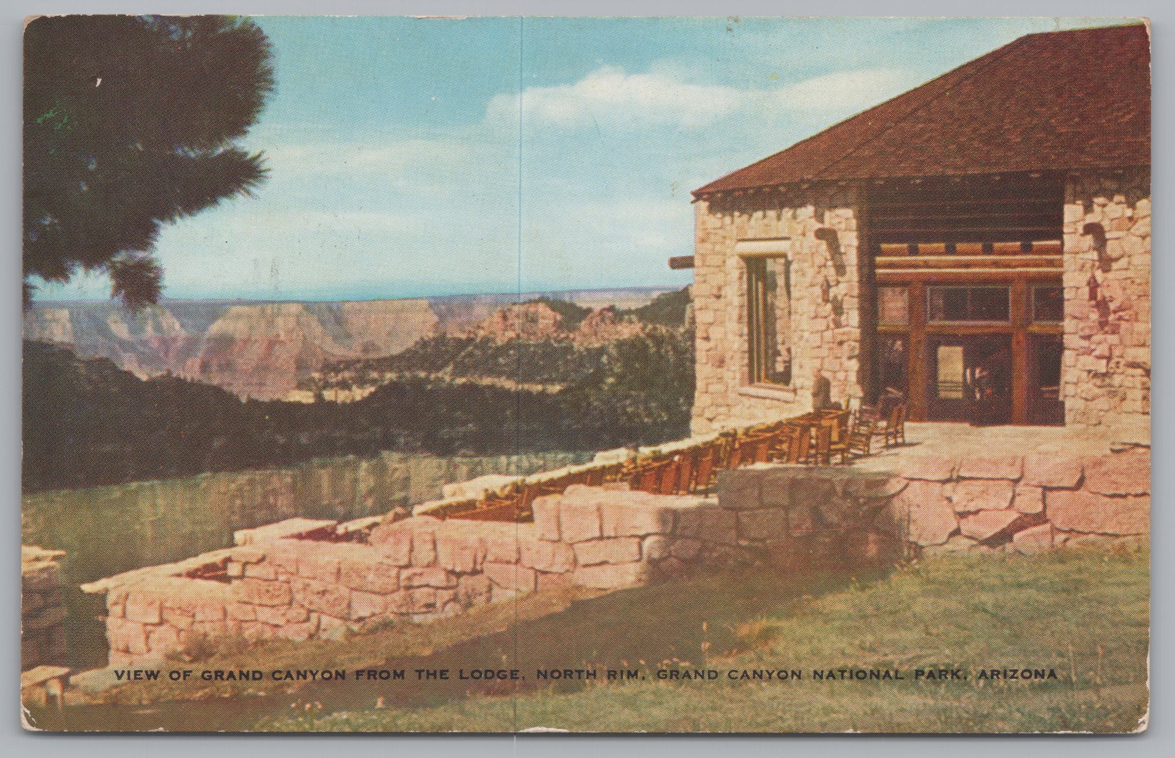 The View Of The Grand Canyon, USA, Vintage Post Card