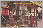 Avila Adobe, Olvera Street, Los Angeles, California, USA, Vintage Post Card