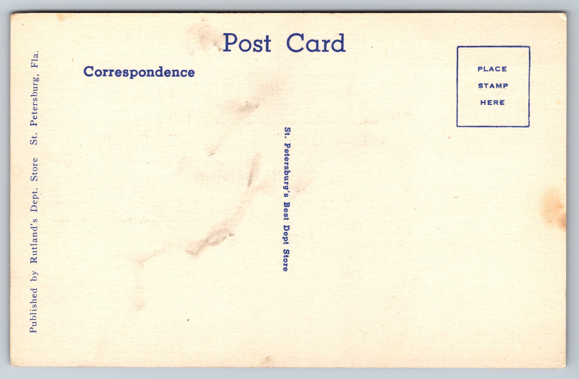 St. Petersburg, Florida, The Sunshine State, USA, Vintage Post Card