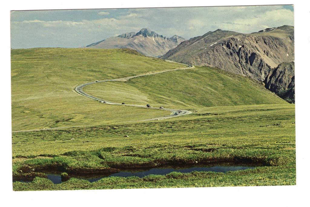 Tundra Curves on Trail Ridge Road, Rocky Mountains National Park, VTG PC