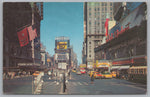 Times Square, Manhattan, New York, Vintage Post Card.