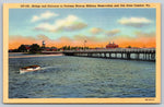 Bridge And Entrance To Fortress Monroe Military Reservation, Old Point Comfort, Virginia, USA, VTG PC