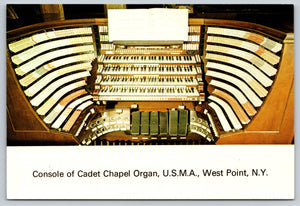 Cadet Chapel Organ, West Point, NY, Vintage Post Card