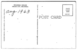 Oklahoma Indians, Oklahoma City, USA, Vintage Post Card.