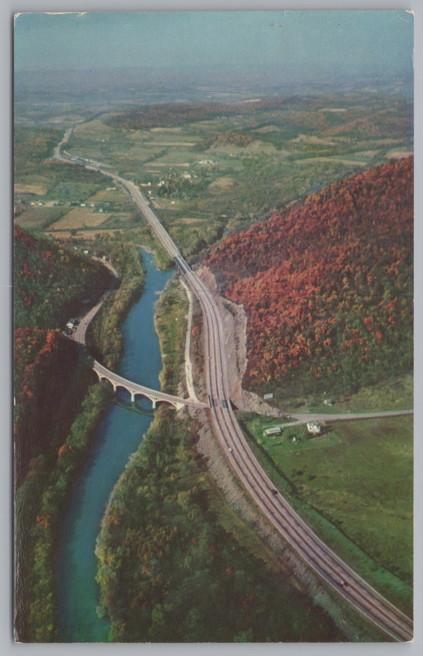 Pennsylvania Turnpike, Worlds Greatest Highway, USA, Vintage Post Card
