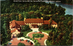 Aerial View Of The Spring Mill Inn, Mitchell, Indiana, USA, Vintage Post Card
