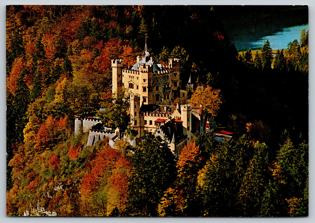Königsschloß Hohenschwangau, Germany Vintage Post Card