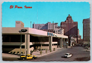 Downtown El Paso, Texas, USA, Vintage Post Card