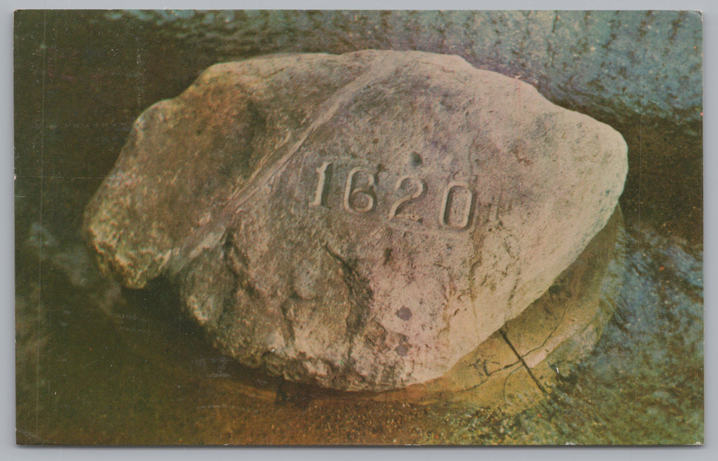 Historic Plymouth Rock, Massachusetts, December 21st, 1620, Vintage Post Card.
