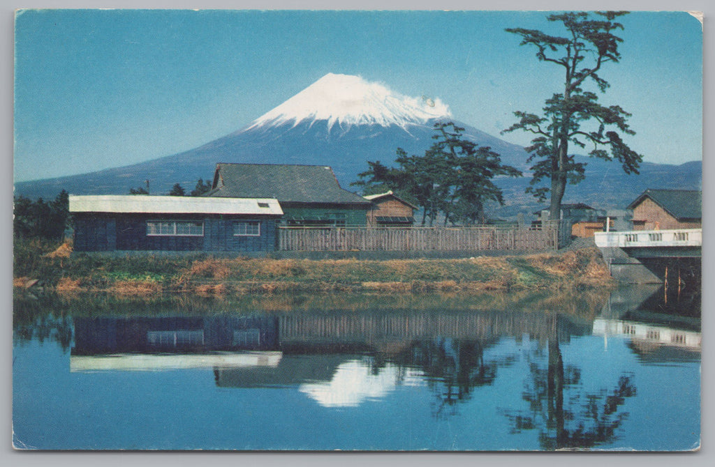 Majestic Fuji, Japan, 75 Miles From Tokyo, Vintage Post Card.