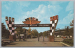 Indianapolis Motor Raceway, Main Gate, Indiana, Vintage Post Card.
