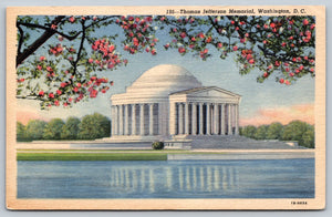 Thomas Jefferson Memorial, Washington DC, USA, Vintage Post Card