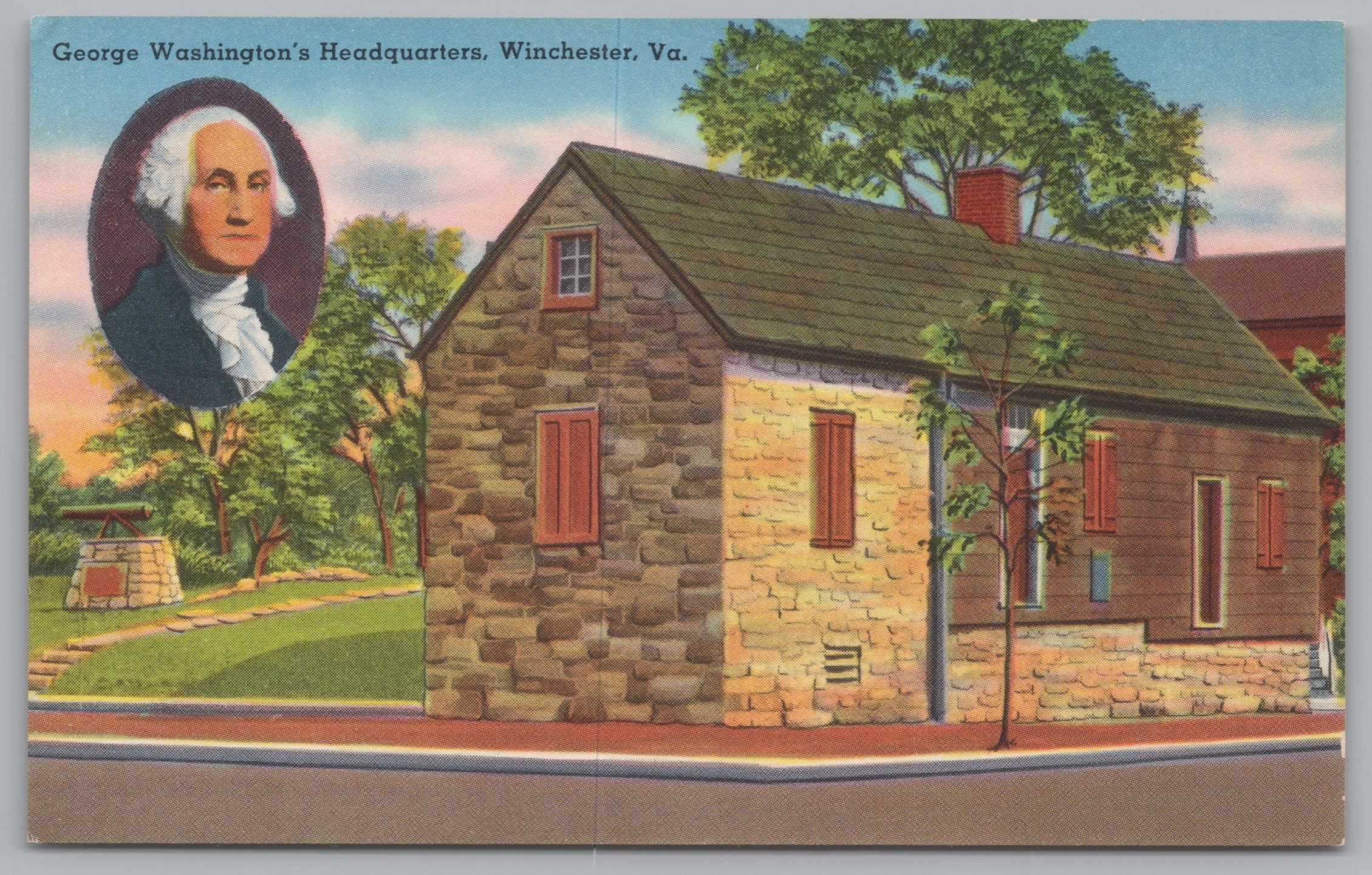 Washington Headquarters,, Surveyor’s Office, Vintage Post Card