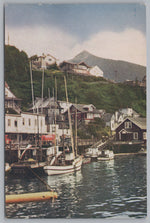 Ketchikan, Alaskan Fishing Port, 2nd Largest Town In Alaska, Vintage Post Card.