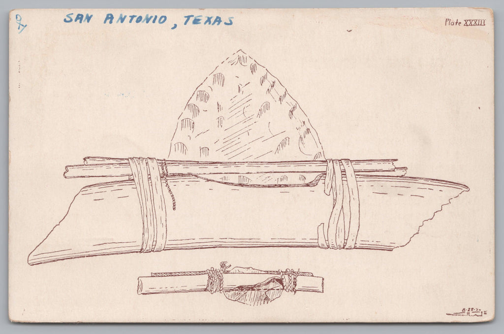 Texas Basket Maker, Indian Hall, White Museum, San Antonio, Texas, PC