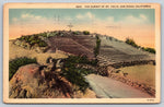 Summit Of Mount Helix, San Diego, California, Vintage Post Card