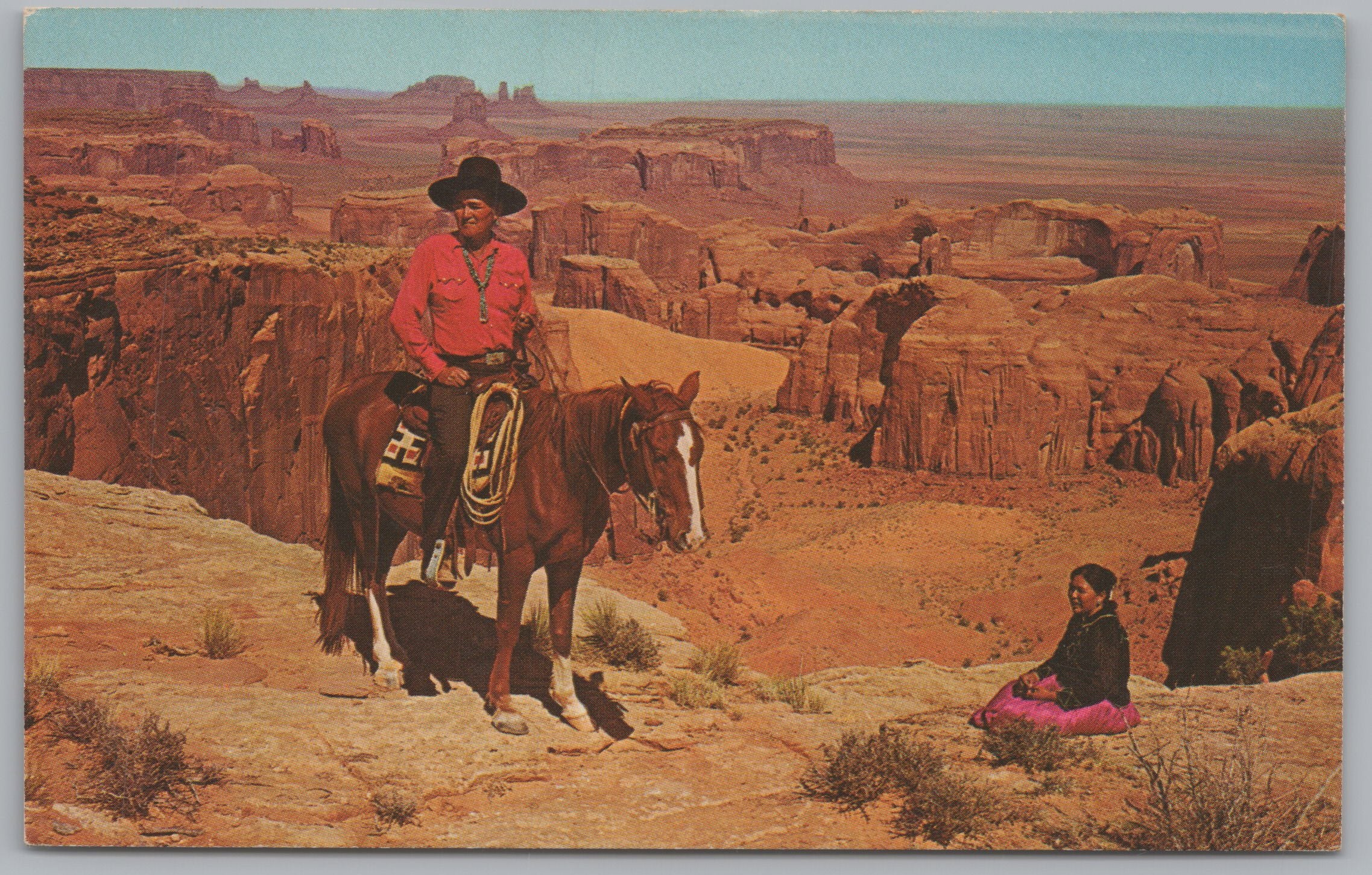 Monument Valley, Land of The Navajo Indians, Arizona-Utah Boarder VTG PC