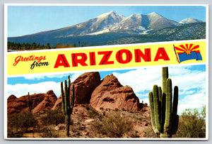 Greeting Card, Arizona, Vintage Post Card