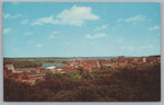 Aerial View Of The Skyline, Moline, Illinois, USA, Vintage Post Card.