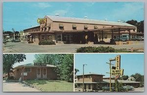 McNeal Hi-Way Hotel-Motels, Des Moines, Iowa, USA, Vintage Post Card.