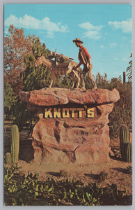 Monument Knott’s Berry Farm And Ghost Town, Buena Park, California, Vintage Post Card.