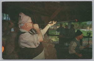 Glassmaking, Jamestown, Virginia, Vintage Post Card.