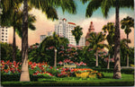 Hotels From Bayfront Park, Miami, Florida, USA, Vintage Post Card