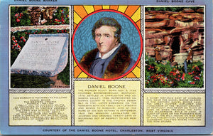 Daniel Boone, The Pioneer Scout, Born November 3rd 1734, Vintage Post Card