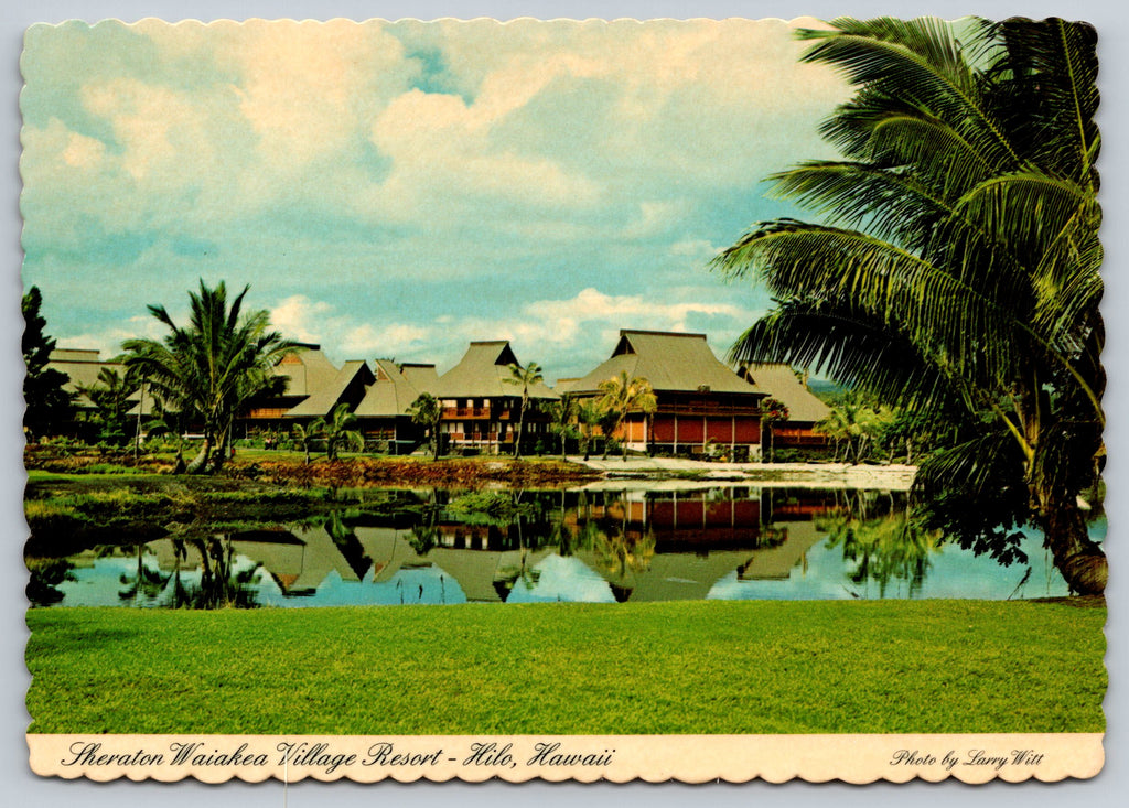 Sheraton Waiakea Village Resort, Hawaii, Vintage Post Card