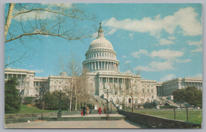 The United States Capitol. Washington DC, USA, Vintage Post Card.