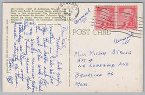 Arapahoe Glacier, Goose Lake, Vintage Post Card.