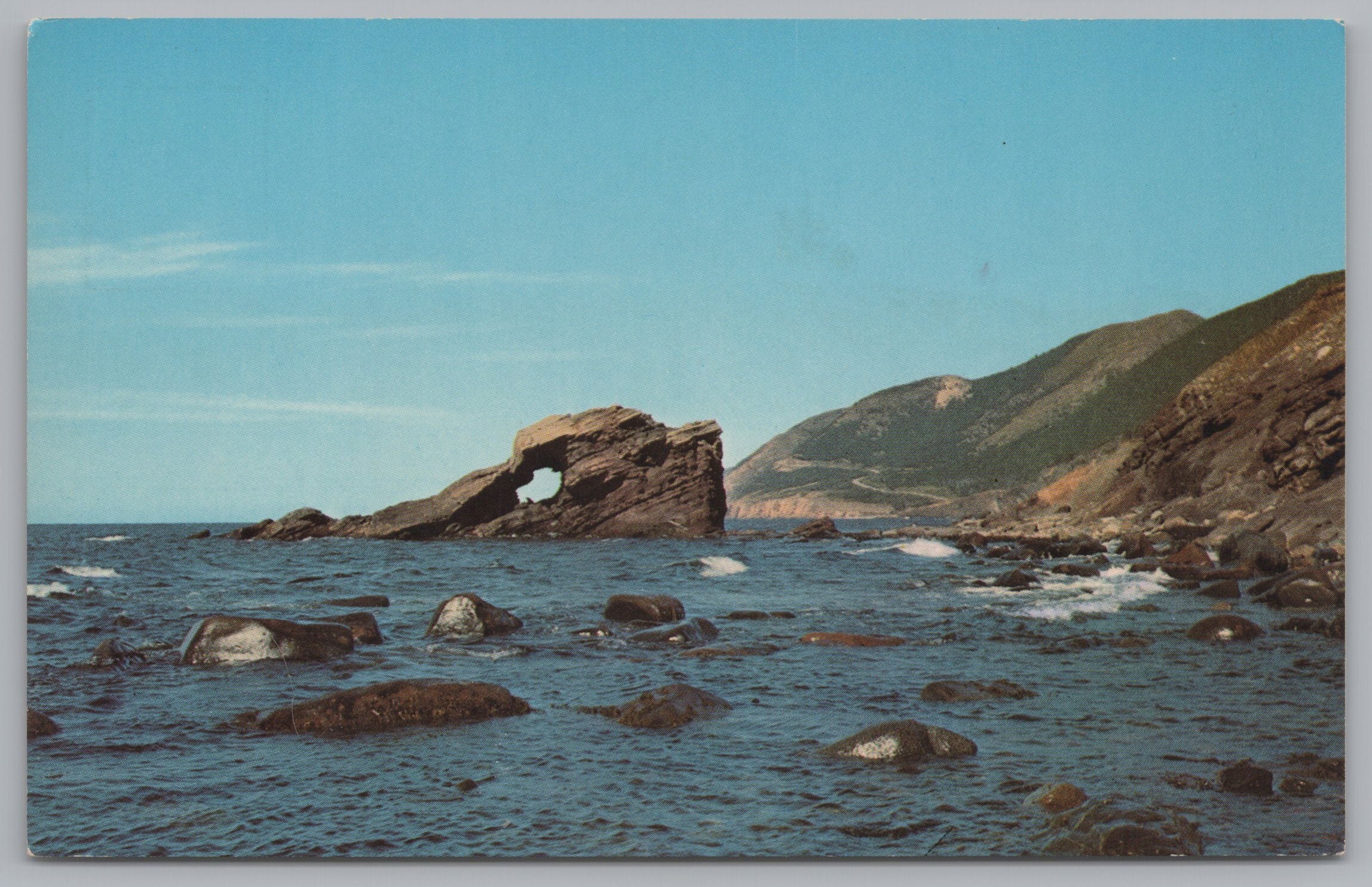 Cap Rouge Rock, Cabot Trail, Cape Breton Highlands, Nova Scotia, PC