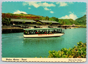 Wailua Marina, Kauai, Vintage Post Card