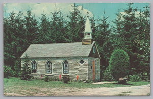 Our Lady Of The Pines, Route 219, Horse Shoe Run, West Virginia, Vintage Post Card.