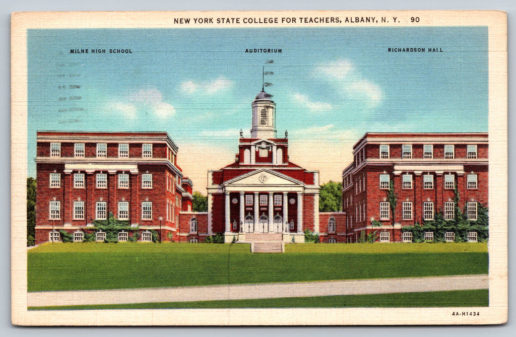 New York State College For Teachers, Albany, USA, Vintage Post Card