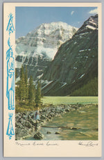 Mount Edith Cavell, Jasper Valley, Vintage Post Card