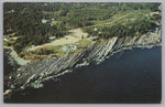 Pemaquid Point, Bristol Peninsula, Maine, USA, Vintage Post Card.