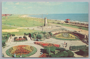 Gardens And Links, Whitley Bay, Vintage Post Card.