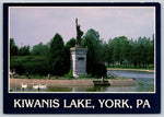 Kiwanis Lake, York, Pennsylvania, Vintage Post Card