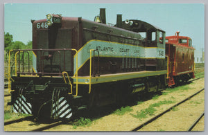 Florida Gulf Coast, Railroad Museum, USA, Vintage Post Card.