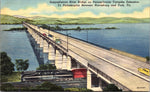 Susquehanna River Bridge, Pennsylvania Turnpike, Vintage Post Card