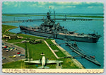 USS Alabama, Mobile, Alabama, Vintage Post Card