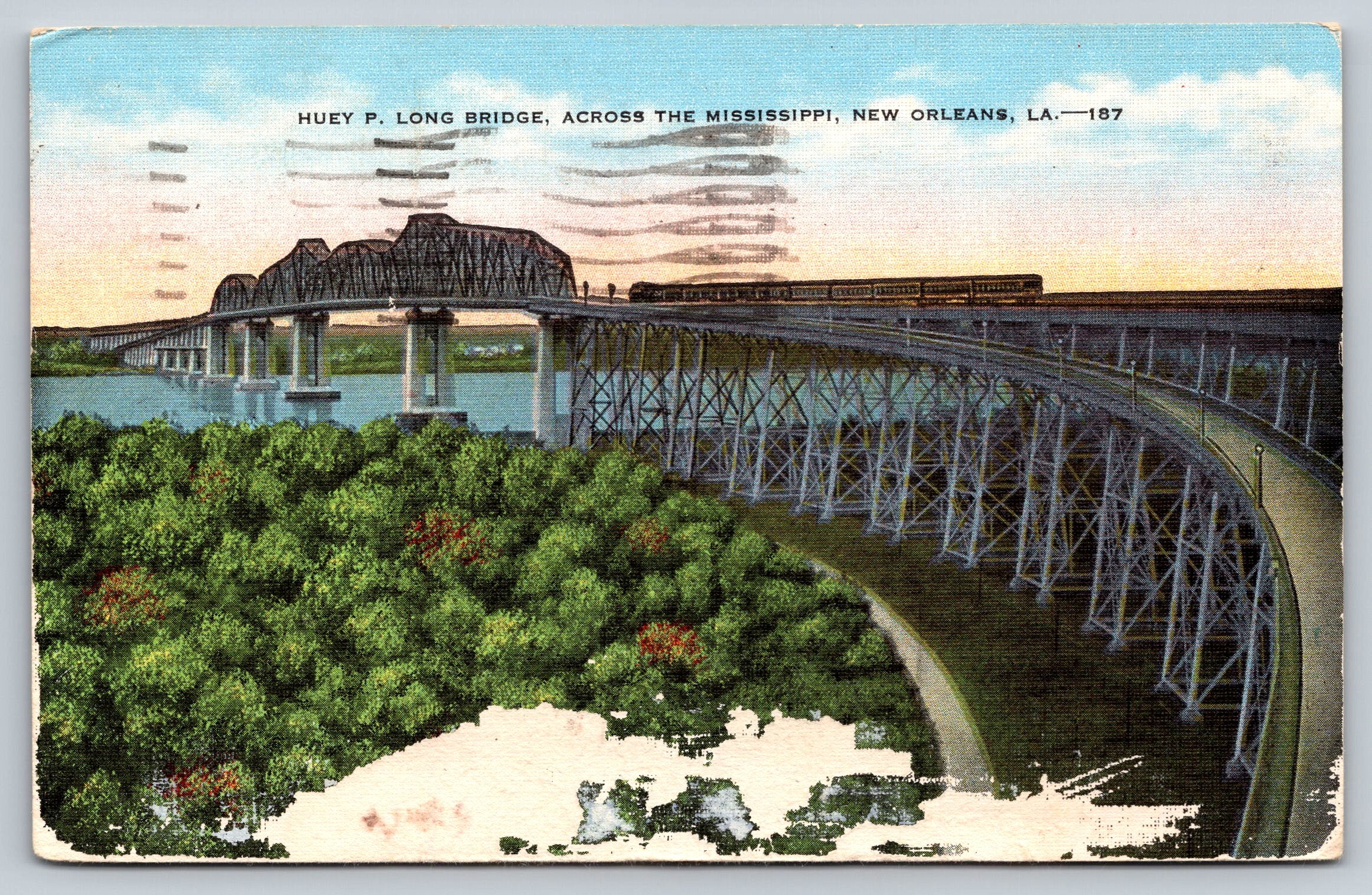 Huey P. Long Bridge, Across The Mississippi River, New Orleans PC