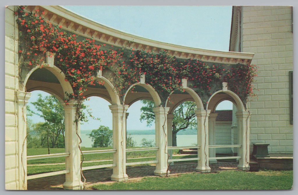 Mount Vernon Mansion, Vintage Post Card.