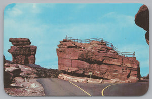Garden Of The Gods, Pikes Peak Region, Colorado, USA, Vintage Post Card.