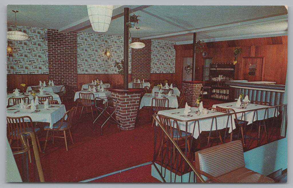 The Torch Room Of The Flamingo, West Cornwall, Ontario, Canada, Vintage Post Card.
